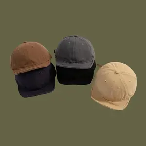 Baseball Cap Washed Cotton Men Women Snapback Hat Vintage Hip Hop Caps Solid Color Dad Hat Outdoor Casual Sport Cap