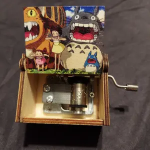My Neighbor Totoro (Brown) - Wooden Music Box - Christmas gifts and Stocking Stuffers - Home Decor Ornaments