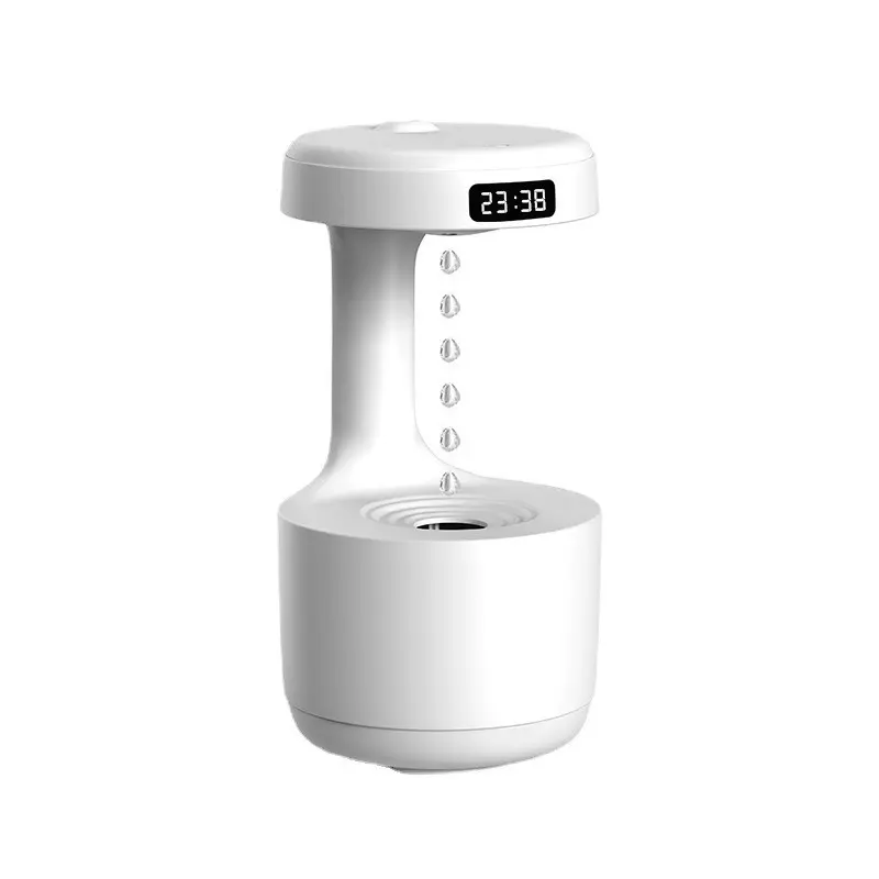 Anti-Gravity Backflow Magic Ultrasound Aromatherapy Diffuser - Plastic, USB-Powered (USB Port), Auto-Off Safety, 18*7cm Large Tank Size, Mini Desktop Air Humidifier, Essential Oil Compatible, Relieves Throat & Nasal Discomfort for Home, Office