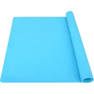 Sheet for Crafts, Thick   Casting Mats, Nonstick Nonslip Silicon Mat for Epoxy , Art Painting, Heat- Resistance Counter Mat (20"x27.9", Blue)