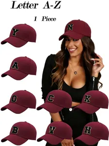 Outdoor Couple Baseball Cap, Unisex Hip Hop Style, Adjustable Velcro, Fitted Design, Suitable for Outdoor Sports, Travel, Gatherings, Adjustable Hat