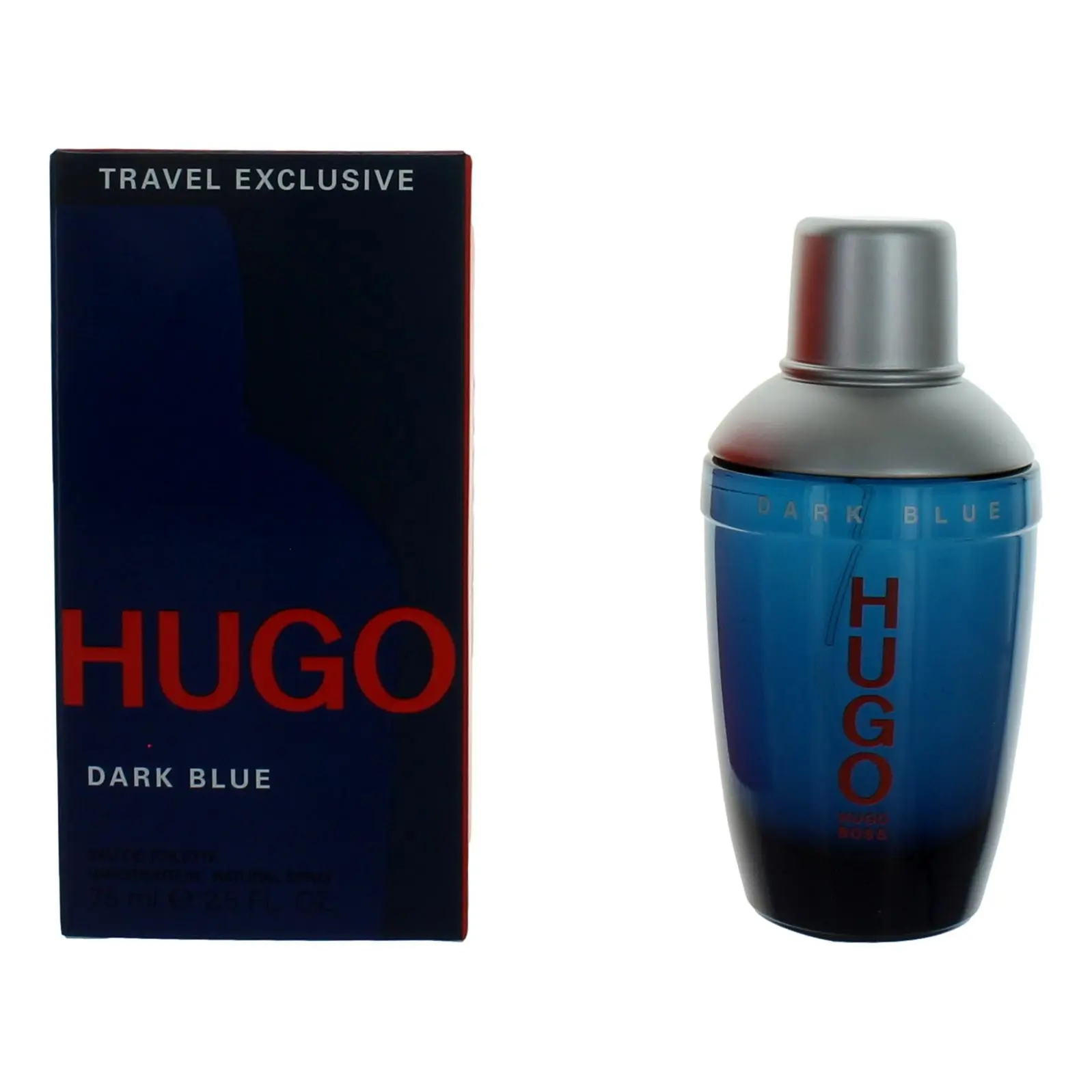 Hugo Dark Blue by Hugo Boss, 2.5 oz EDT Spray for Men, Men's Cologne, Cologne, Cedar, Citrus, Lemon, Men's Fragrance