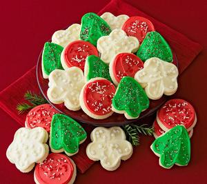 Cheryl's Holiday 24-Piece Buttercream Frosted Cookies