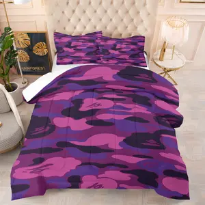 BAPE Camouflage Element Printed Quilt Set,Including 1 Quilt and 1 or 2 Pillowcases without Pillows,Suitable as a Fashionable Gift for Family or Friends,Soft and Warm Bedroom Bedding Set
