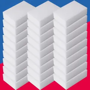 Melamine Sponge Magic Cleaning Sponges Eraser, Square Dishwashing Sponge, Ideal for Office Kitchen & Bathroom Use, Durable Cleaning Tool Size 10x6x2cm