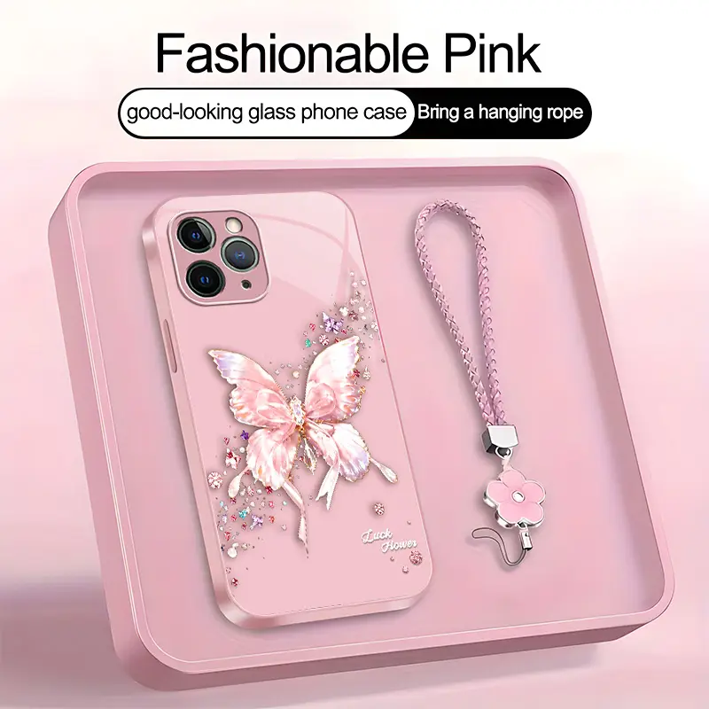 Suitable for [iPhone 11 Pro Max] Latest high-end phone case，free lanyard included,premium-look butterfly design,buy now and enjoy free shipping！YM99