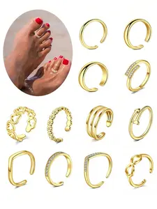 Adjustable Toe Ring, Fashionable Toe Ring for Women & Girls, Casual Jewelry for Party, Daily Clothing Decor, Trendy All-match & Exquisite Jewelry for Birthday Gift, Fashion Body Jewelry