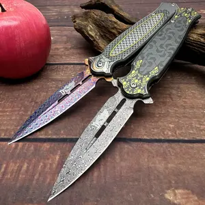 Multi-functional pocket knife - sharp fruit knife, camping companion, foldable design, portable, durable