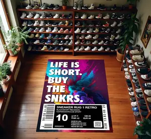 Custom Sneaker Rug, Custom Sneakers, Sneakerhead, Sneakers Shoes Rug, Sneaker Rug, Street Cool Rug, Sneakers Decor Rug, Sneaker Art, Son