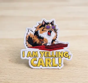 Princess Donut & Dungeon Crawler Carl Fan Art Embroidered Patch, I Am Yelling, Carl!