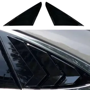 Rear Side Window Louvers for Hyundai Sonata 2015-2019, Sport Style Window Scoop Cover, Exterior Upgrade Trim