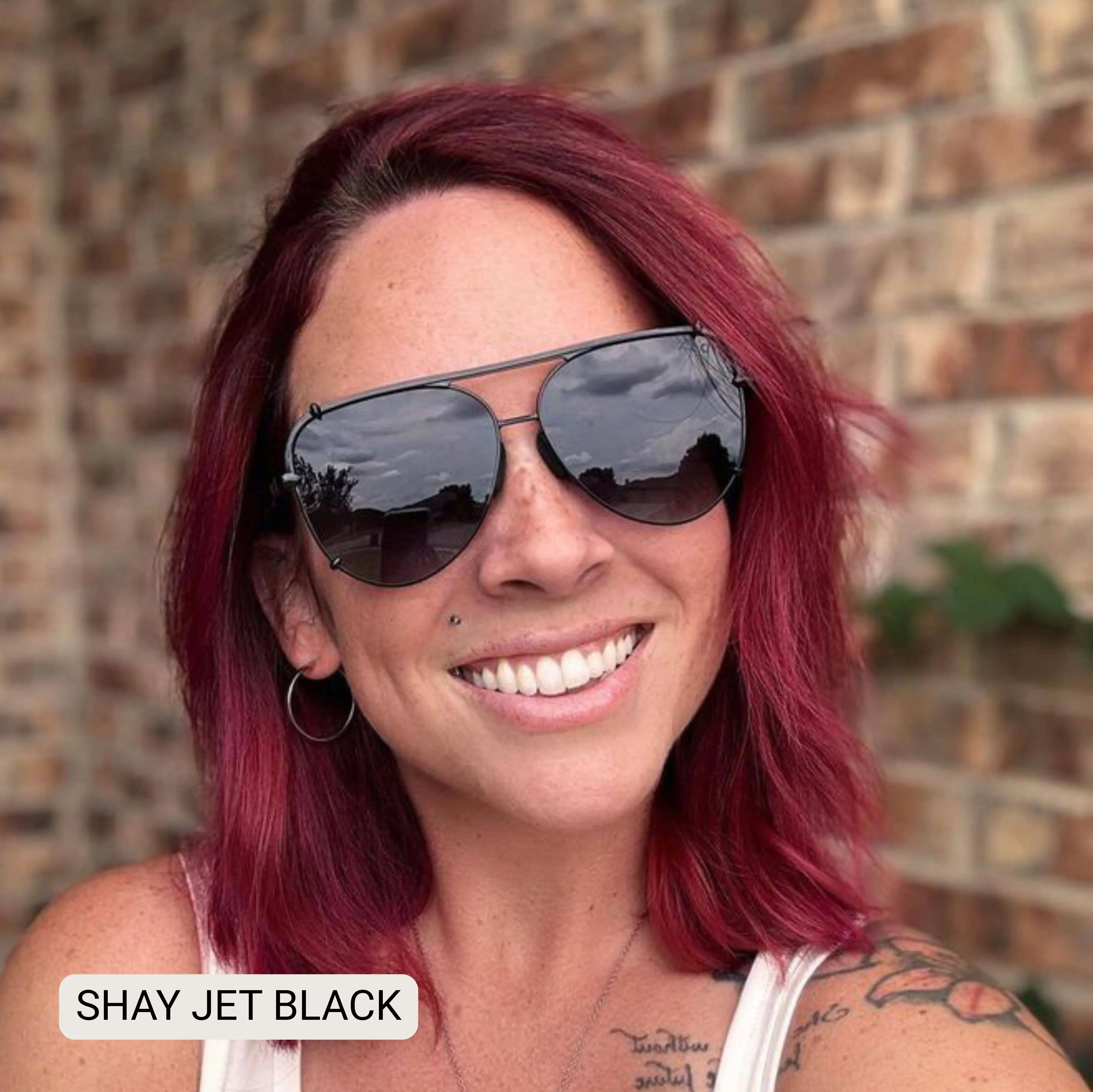 SHAY Brown Women\'s Polarized Large Friendly Sunglasses By DAX Eyewear Shay – DAX Eyewear main image 4