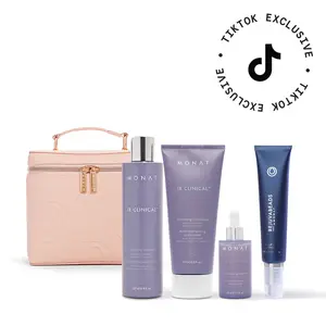 MONAT IR Clinical Hair Thinning Defense System + REJUVABEADS Split End Mender | Thickening Hair Care Set for Fuller, Stronger Hair