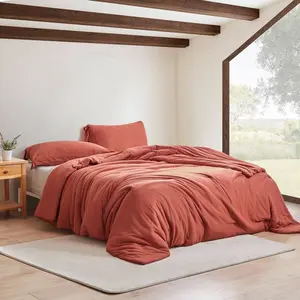 We Be Slubbin - Coma Inducer Oversized Comforter Set - Rust Red