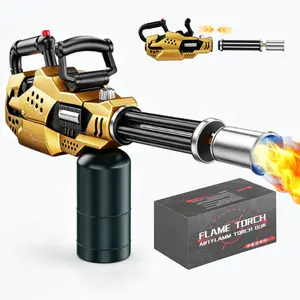 Professional Detachable Propane Torch Gun, Torch Lighter with Adjustable Flame Control(15-50cm), Flame Thrower Gun for Welding,Grilling,DIY Projects,Safe Leak-Proof Design, Ideal Gift for Outdoor Camping & Home Repair(Propane Tank Not Include) SpringState
