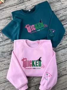 Wicked Changed for Good Embroidery Hoodie, Wicked Fan Gift Sweatshirt, Defy Gravity Sweatshirt, Wizard of Oz , Broomstick
