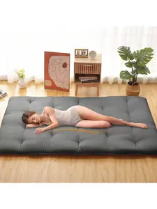 Japanese Futon Floor Mattress, Twin Size Futon Mattress Foldable Floor Bed Mattress, Roll Up Portable Sleeping Floor Mattress, Tatami Mat Kids Floor Play Mat Memory Foam Linen