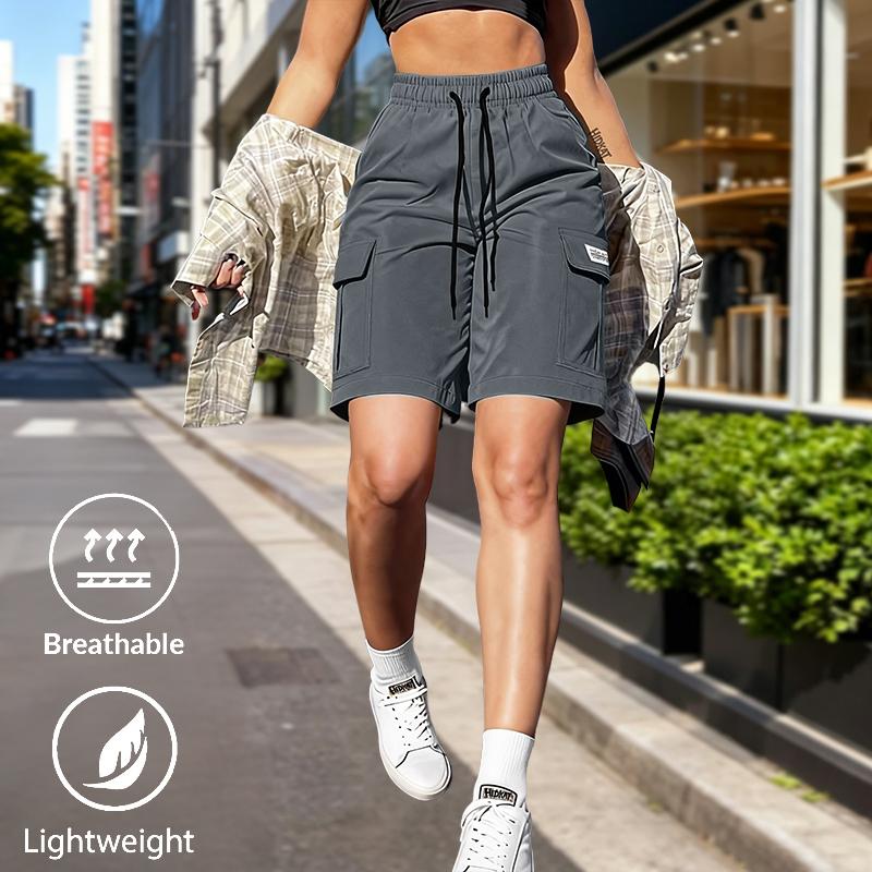 3-pack women&rsquo;s cargo shorts for summer with elastic waistband, side pockets, and drawstring; durable, multi-pocket, breathable&mdash;ideal for outdoor sports and everyday wear.Summervibes