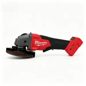 Milwaukee 18V 125mm Brushless Angle Grinder Kit With 2026 Cordless Cutting Grinding Tool for Metal Fabrication Construction Automotive Tools Mechanics Milwaukee Accessories Tools  Spindle Variable Speed Durable Design, Angle Grinding M,summervibes