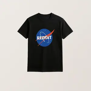 Reddit Nasa Logo Graphic Tees Classic Unisex T-Shirt Gildan Premium Cotton Regular Fit Streetwear for Fashion Lovers
