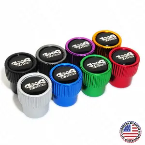 4pcs Gearwheel Style Universal Fit 4x4 Off Road Car Wheels Tire Air Valve Caps Stem Dust Cover 8 Colors