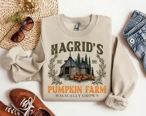 Hagrid's Pumpkin Patch Sweatshirt, Hagdrid's Pumpkin Farm Sweatshirt, Halloween Tee, Spooky Season, Pumpkin Thanksgiving Sweatshirt