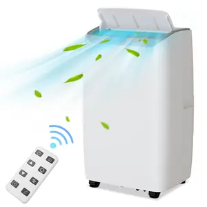 Portable Air Conditioner 14000 BTU 3 In 1 Cooling Fan Dehumidifier Remote Control Quiet Operation for Home Bedrooms
