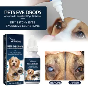 Pet Eye Drops for Cats and Dogs to Remove Tear Stains, Relieve Eye Itching, and Cleanse