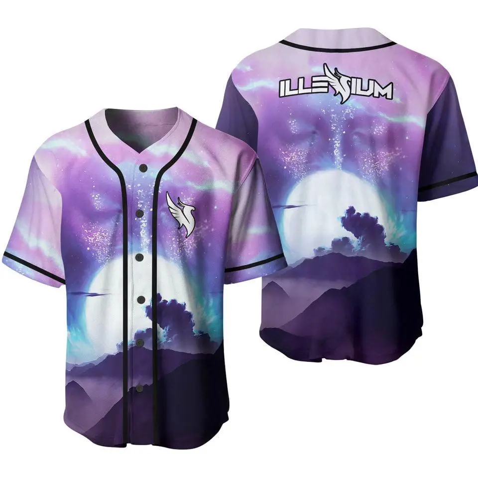 Illenium Festival Baseball Jersey, Cinematic Music Fan Shirt Unisex