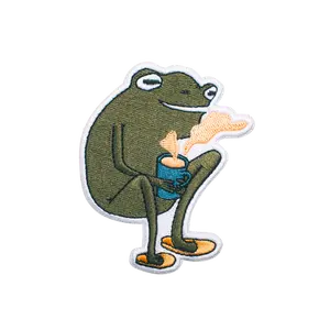 MORNING COFFEE FROG PATCH