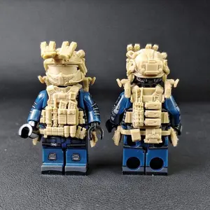 Tactical Military Building Block Figures - 1.6in Customizable Toys for Gamer Enthusiasts