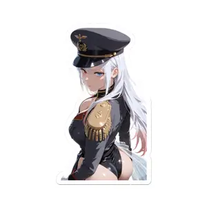 Cute Anime Sticker ($20 Free Shipping), Oppai Ecchi Girl, Manga, Anime Officer Girl art