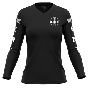 [EMT] Women's Performance Long Sleeve [BLK/WHT]