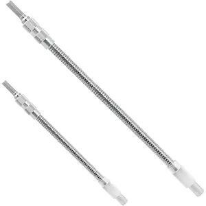 Flexible Impact Extension Drill Bit Holder 8.3" & 11.8" Flex Shaft Impact Driver Quick Change 1/4 Hex Shank for Power Drill, Hand Ratchet Screwdriver Bits