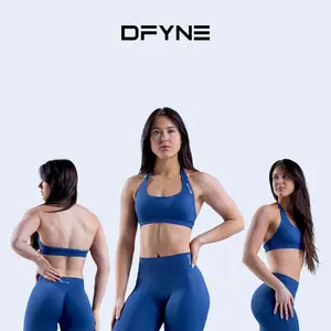 Dfyne Impact Sports Bra – Seamless, Medium-Support Bra for Gym & Training
