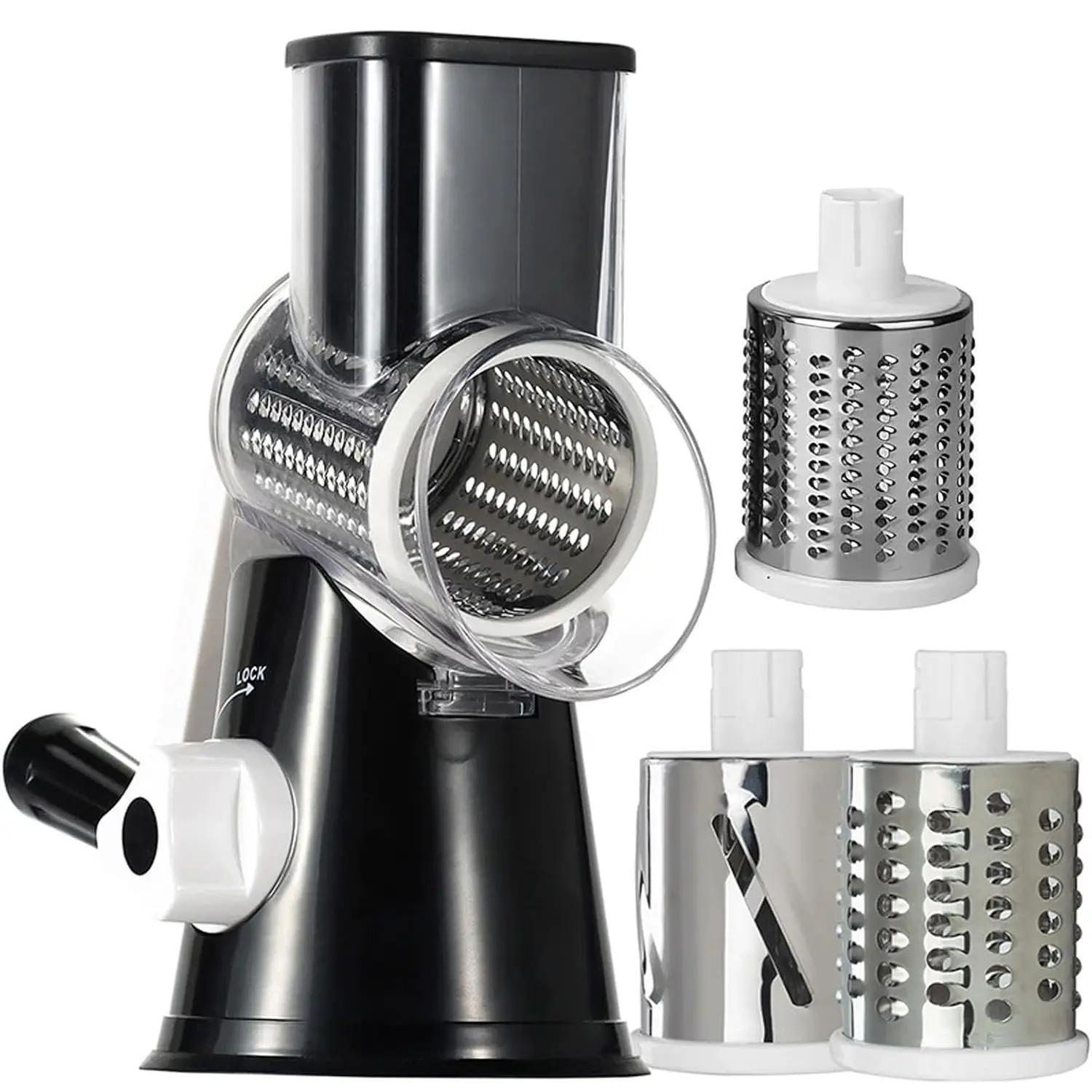 Kitchen Multi-Functional Rolling Cutter, Hand-Cranked Vegetable Slicer, Potato Slicer, Cheese Grater, Home Use Food Prep Tool, Veggie Cutter, Vegetable Cutting Slicer