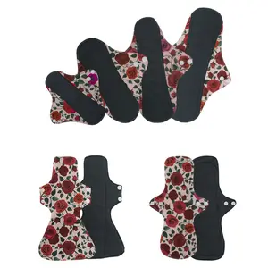 8-piece reusable sanitary pads for menstrual period, spliced style. Inner fabric: mesh fabric, comfortable, cool and breathable. Reusable mesh sanitary pads with composite structure (breathable/absorbent/leak-proof), opening a new dimension of long-lastin