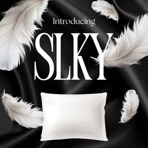 SLKY 100% Mulberry Silk Pillowcase – Beauty Sleep & Frizz Control, Luxury Silk, Soft Breathable Fabric for Hair & Skin Care