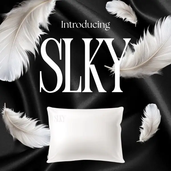 SLKY 100% Mulberry Silk Pillowcase – Beauty Sleep & Frizz Control, Luxury Silk, Soft Breathable Fabric for Hair & Skin Care