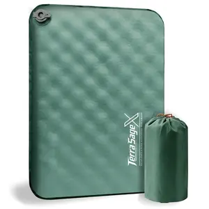 Terra Sage X Travel Seat Cushion for Airplane - Portableself Inflating Memory Foam Seat Cushion for Long Flights- Stadium Seat for Sports Events, Outdoor，Camping