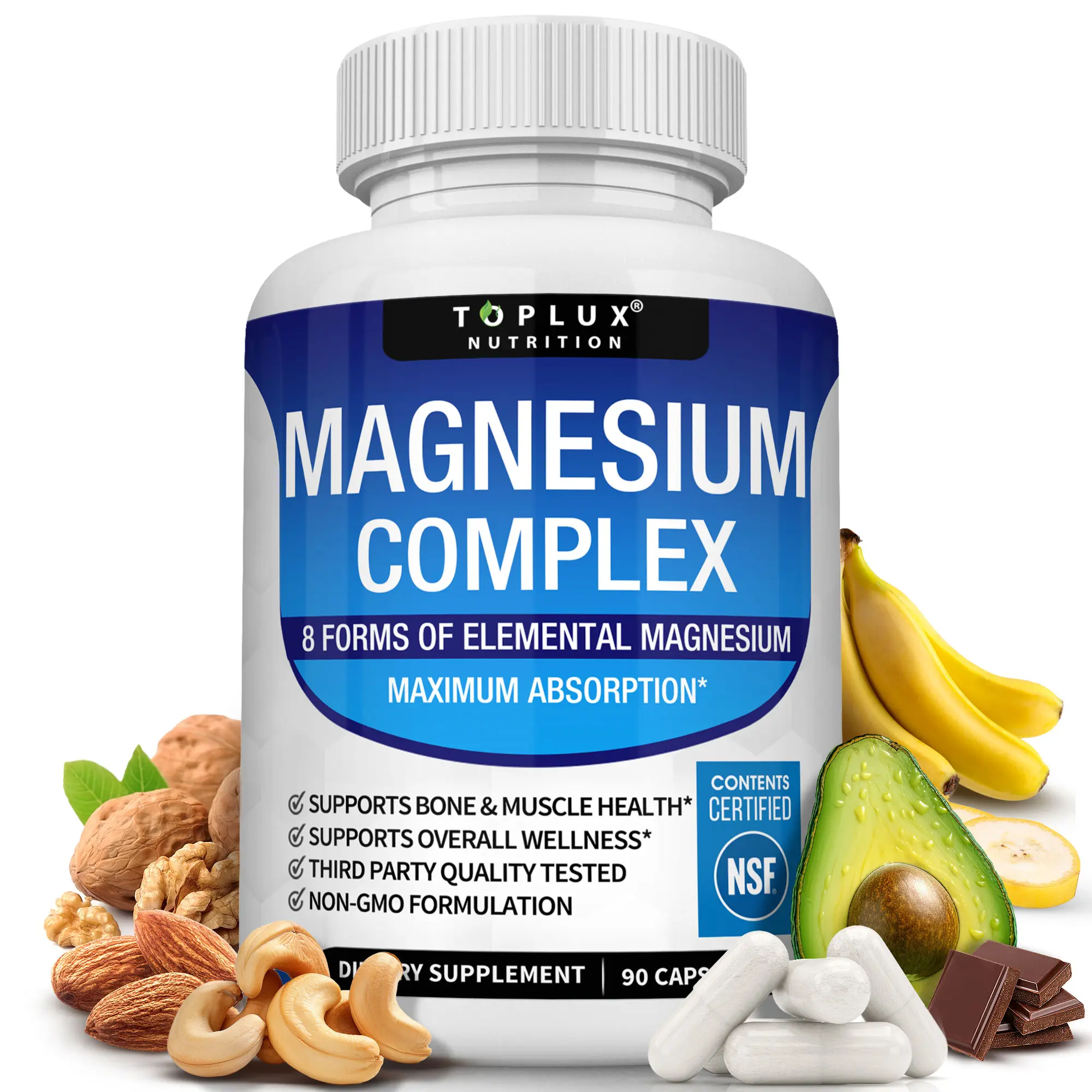 Toplux Magnesium Complex 8 Essential Magnesium Supplement Toplux Magnesium Complex 8 Essential Magnesium Supplement