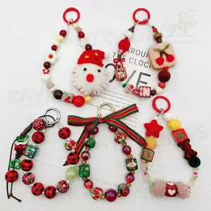 KAYKWONG'S Christmas Series Phone Charm Pendant, Christmas Lanyard Keychain, Phone Strap, Compatible with Keychains or Phone Cases, Perfect Gift for Christmas, New York, Valentine's Day