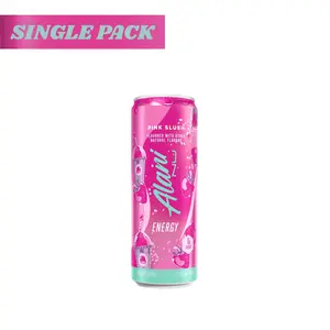 Alani Nu Energy Drink Pink Slush Smooth & Refreshing 12 fl oz Single Pack Natural Flavors