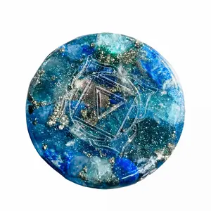 10th (The Solar Star) Chakra Orgonite CLOAKING CHAKRA infused with STARGATE Sands, High Frequency Crystals, Grounding Crystals & Organic Metals for EMF Protection, light body activation & energy 12th Dimensional Grid
