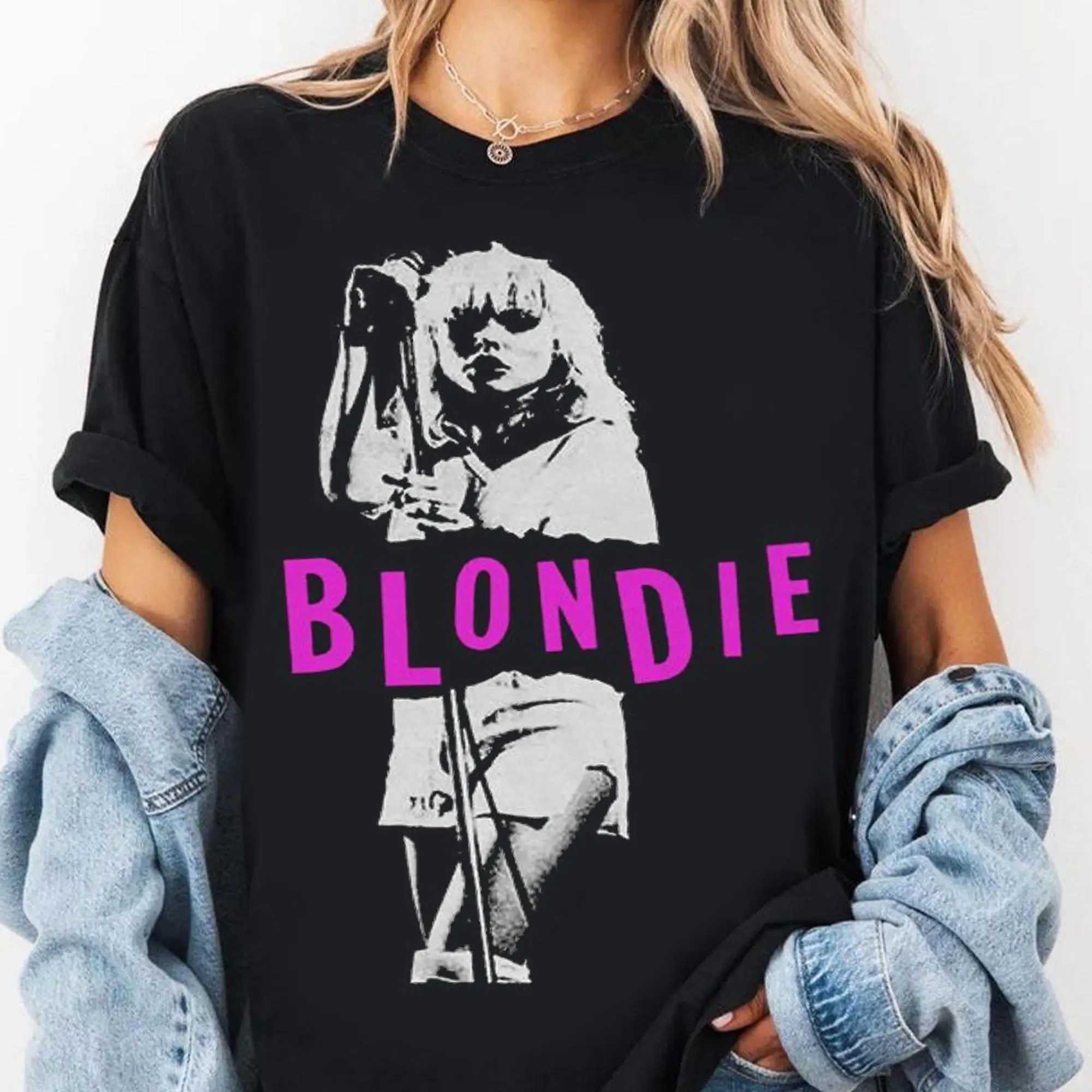 Blondie T-Shirts for Fan Y2K Graphic T-Shirt – Trendy Streetwear Tee S–5XL