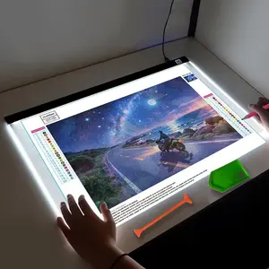 A2 LED Light Pad for Artists, 3-Level Brightness USB-Powered Art Supply with Artistic Lighting, Diamond Art Supplies for Sketching to Boost Creative Process