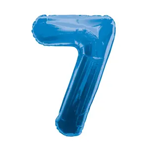 34 In. Blue Number 7 Balloon