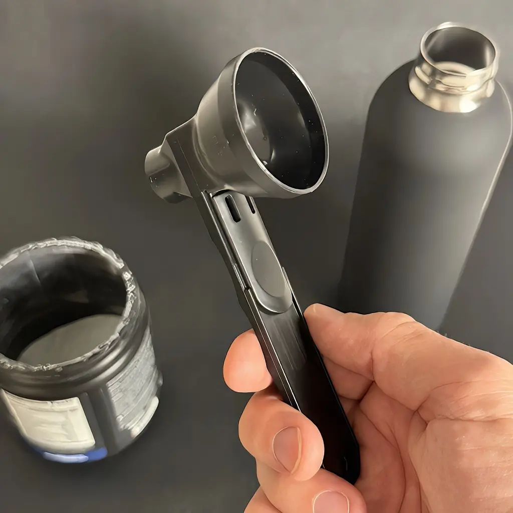2-Pack Sliding Powder Funnel Scoop for Bottles, High-Quality Washable Kitchen Utensil Gadget