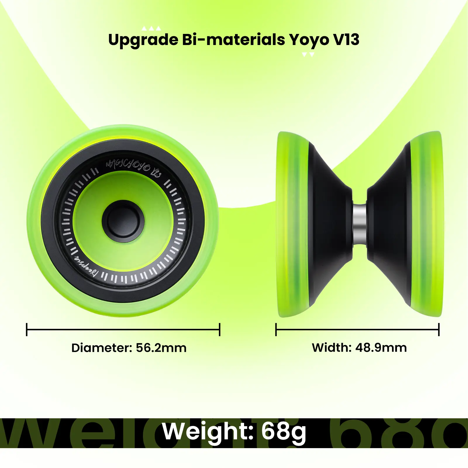 MAGICYOYO V13 DEEPSPIN Bi-Material Yoyo for Kids 8-12 and Adults