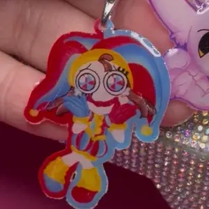 Neurotic Jester Pomni Handmade Shrinky Dink Resin Keychain